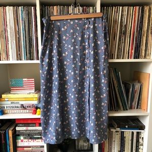 NWT Urban Outfitters Floral Midi Skirt